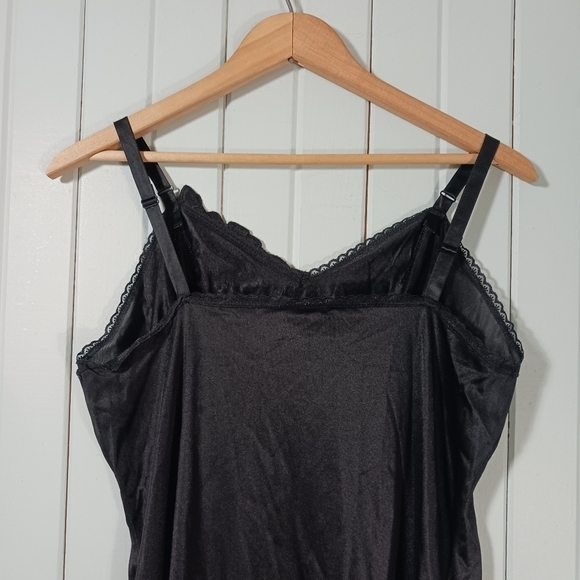 VINTAGE black slip dress - Picture 3 of 5